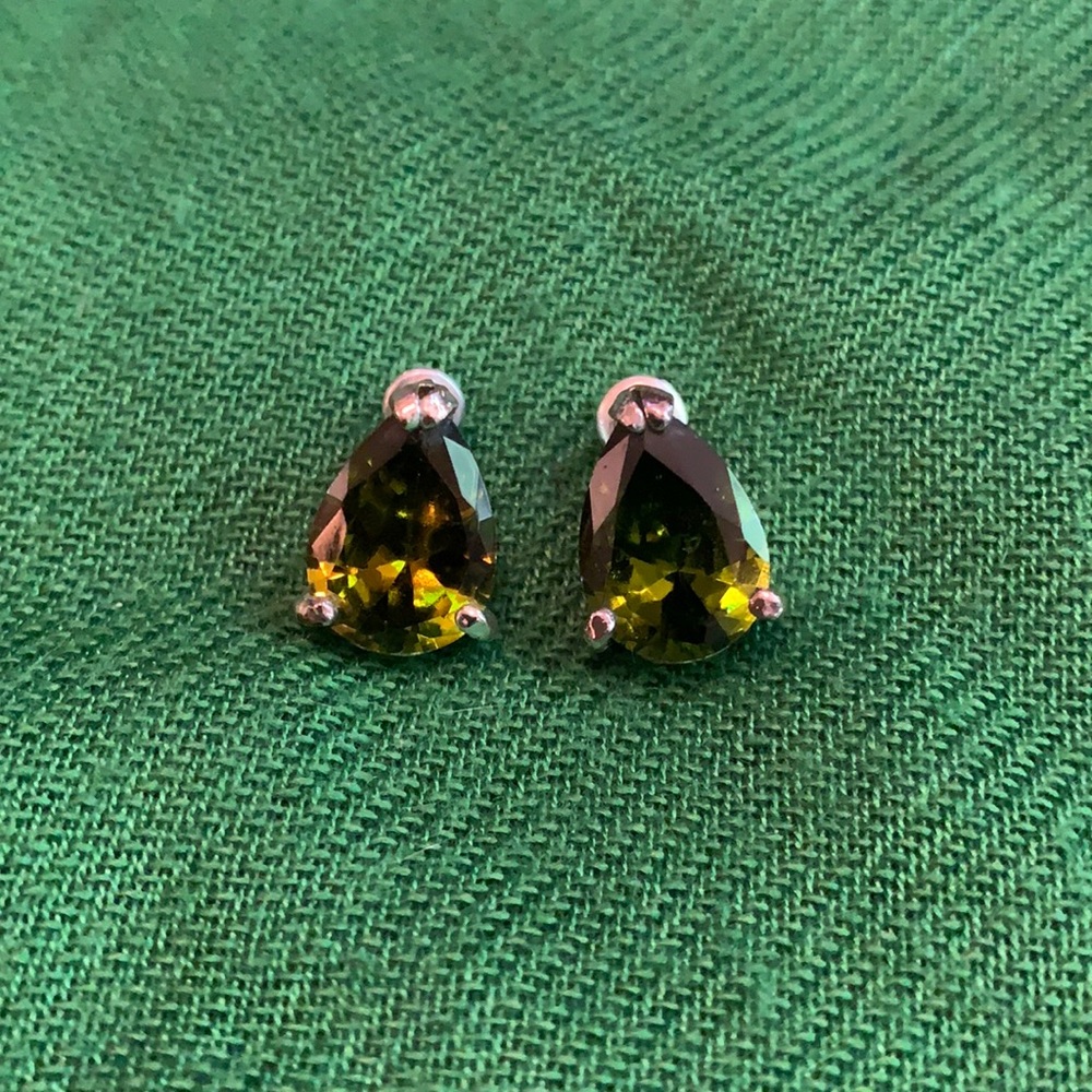 Tourmaline Colored Teardrop Earrings